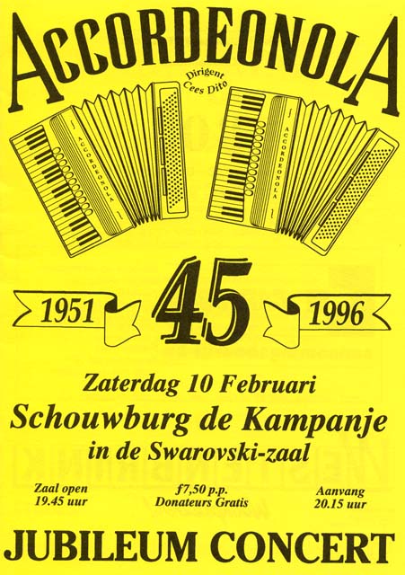 Programma boekje 1996