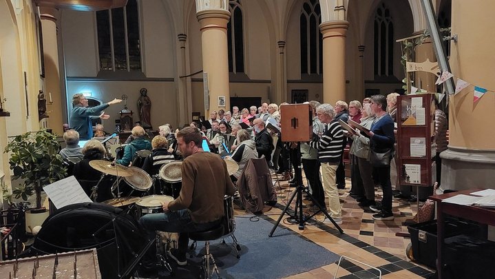 Accordeonola en Cantabile in Christoforuskerk Schagen