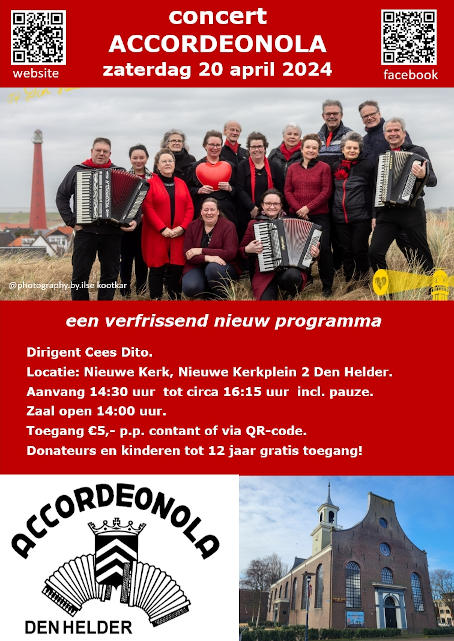 Concert Accordeonola in Nieuwe Kerk